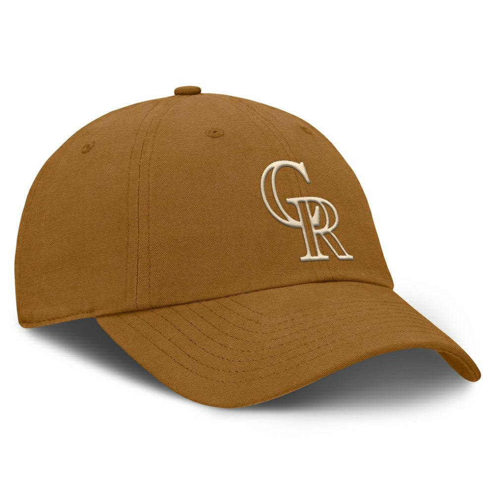 Colorado Rockies Fanatics Act Natural Chopper Adjustable Hat - Brown - Fanatics on Sale