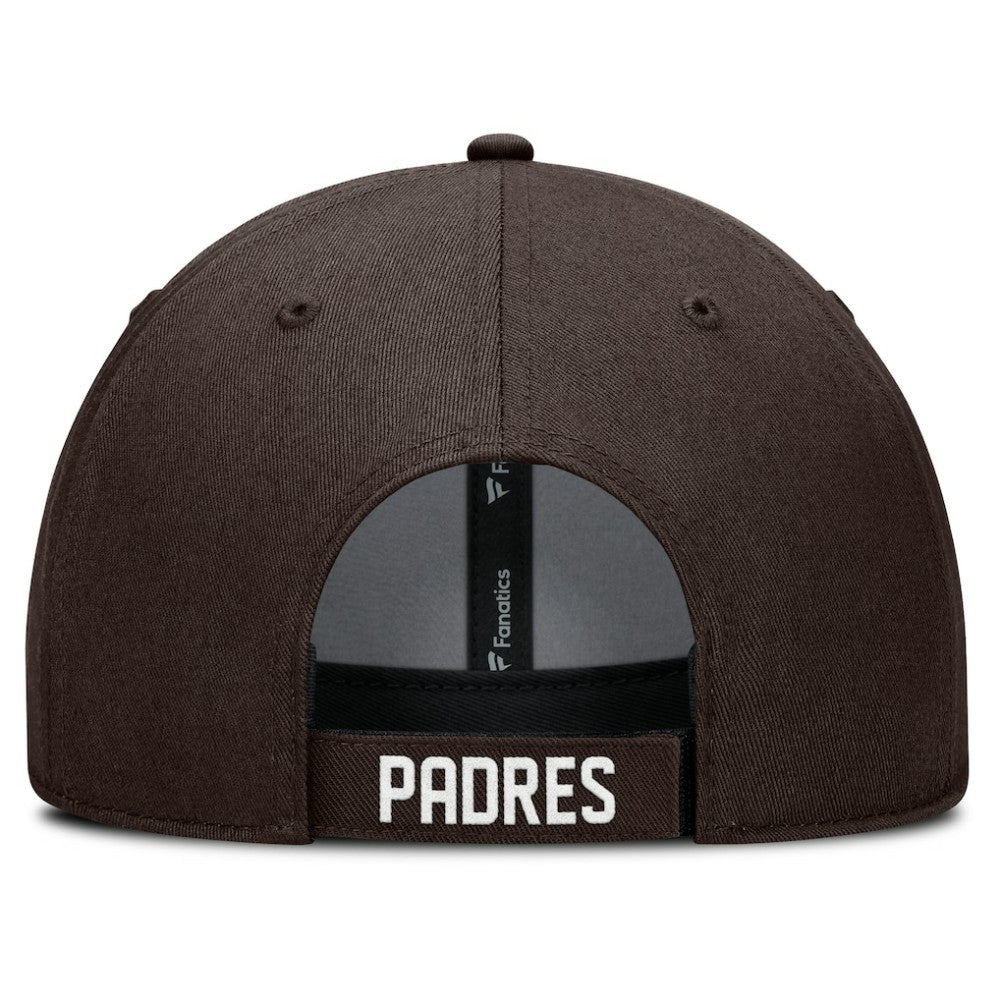 San Diego Padres Fanatics Cooperstown Collection Core Adjustable Hat - Brown - Fanatics Online