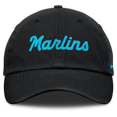 Miami Marlins Nike Club Adjustable Hat - Black - Nike Sale