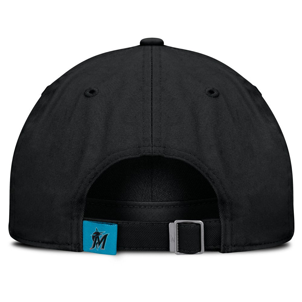 Miami Marlins Nike Club Adjustable Hat - Black - Nike Sale