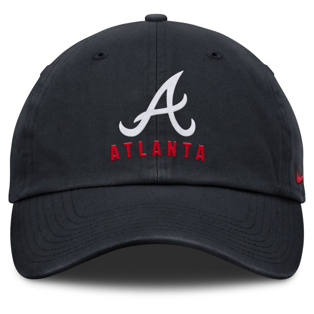 Atlanta Braves Nike Club Adjustable Hat - Navy - Nike Discount