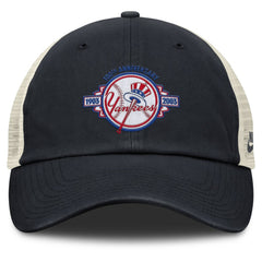 New York Yankees Nike Cooperstown Collection Club Trucker Adjustable Hat - Navy/Natural - Nike Online
