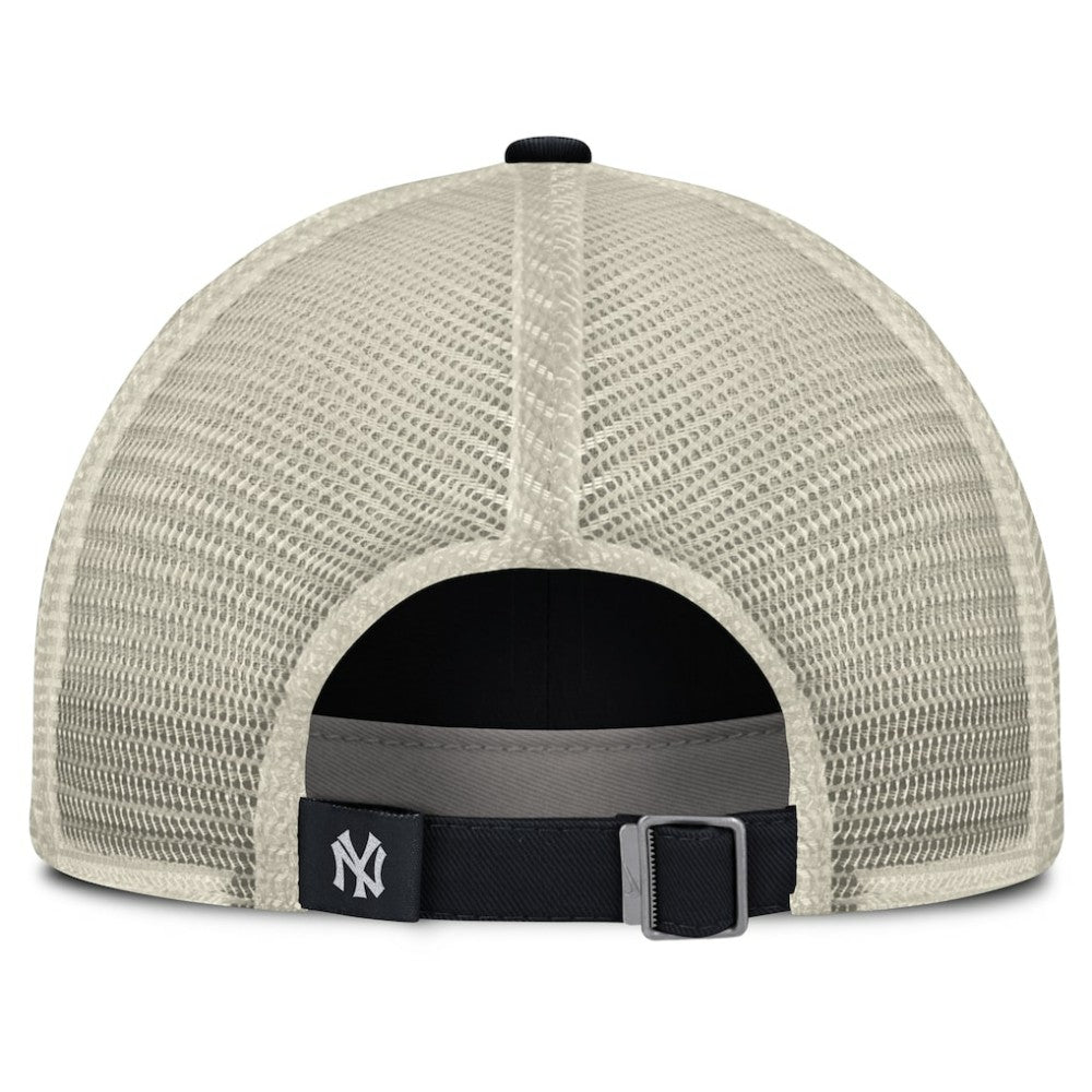New York Yankees Nike Cooperstown Collection Club Trucker Adjustable Hat - Navy/Natural - Nike Online