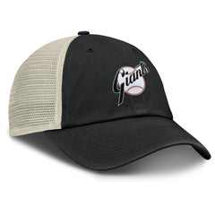 San Francisco Giants Nike Cooperstown Collection Club Trucker Adjustable Hat - Black/Natural - Nike on Sale