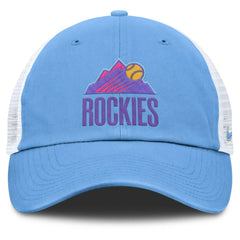 Colorado Rockies Nike Unisex 2025 City Connect Club Adjustable Trucker Hat - Light Blue/White - Nike Online