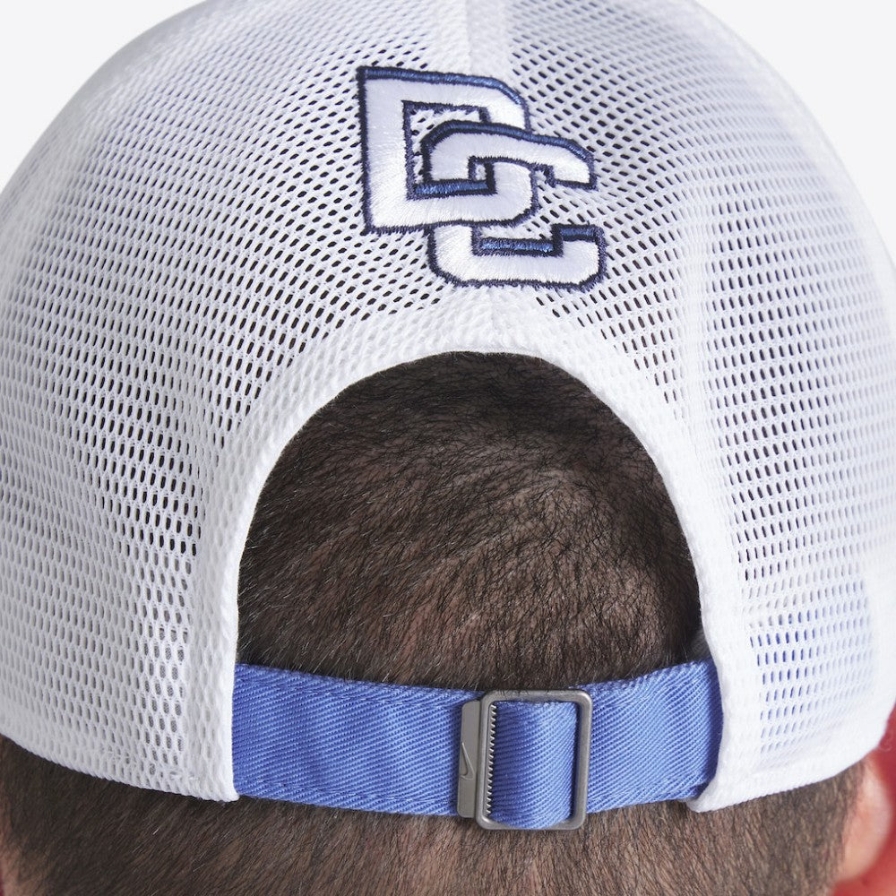 Washington Nationals Nike Unisex 2025 City Connect Club Trucker Adjustable Hat - Blue/White - Nike Online