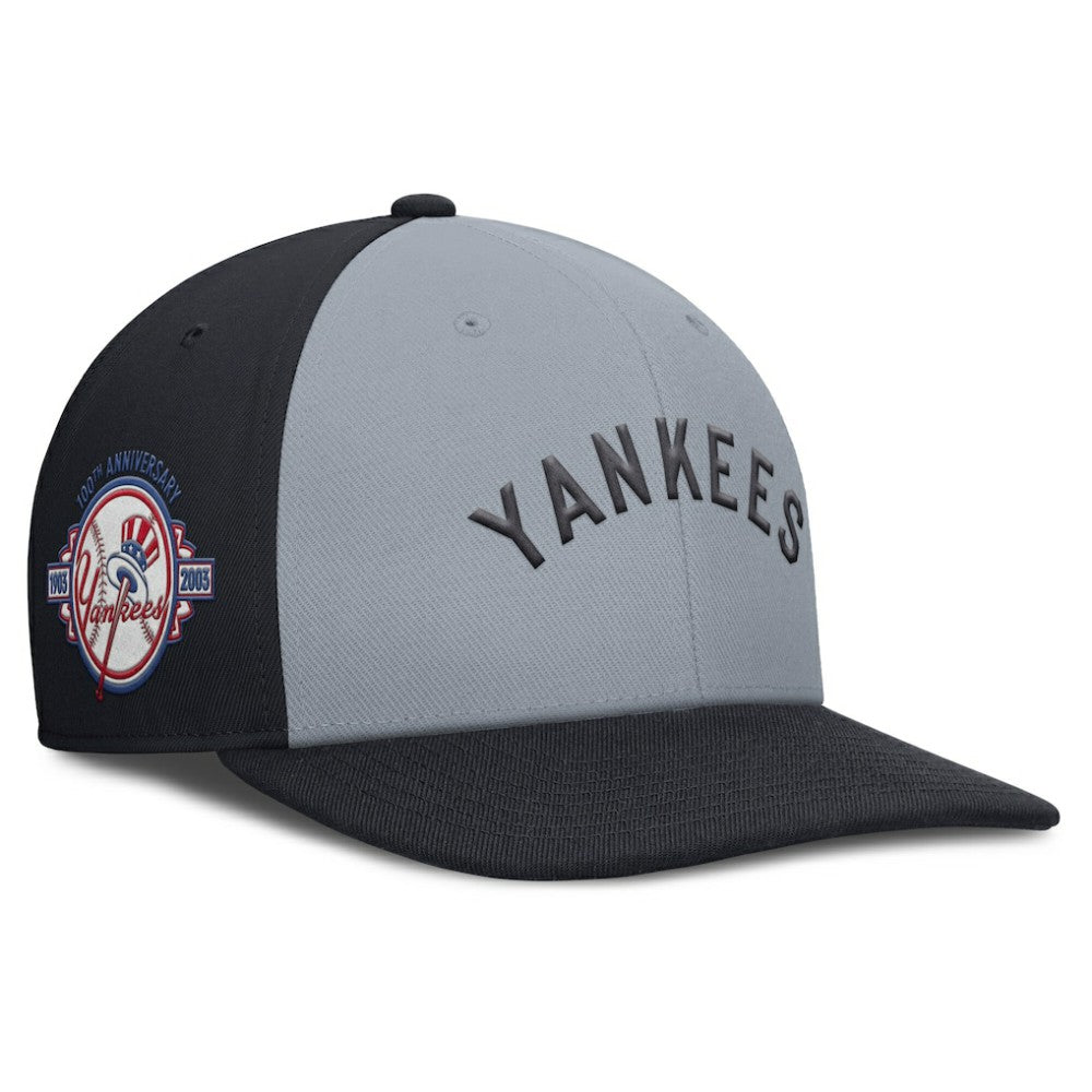New York Yankees Nike Pro Performance Snapback Hat - Gray/Navy - Nike Sale