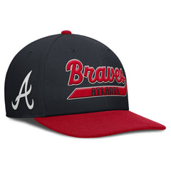 Atlanta Braves Nike Pro Performance Snapback Hat - Navy/Red - Nike on Sale