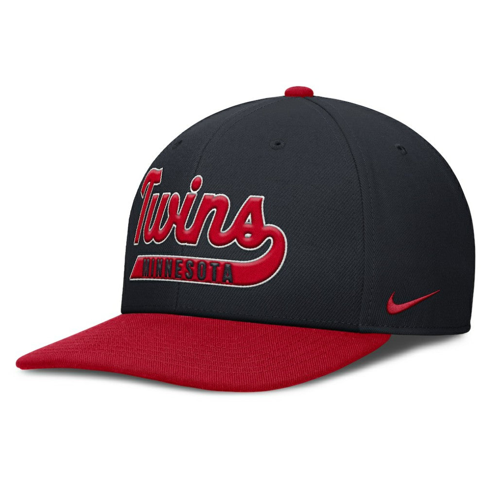 Minnesota Twins Nike Pro Performance Snapback Hat - Navy/Red - Nike Lifestyle