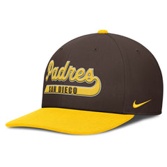 San Diego Padres Nike Pro Performance Snapback Hat - Brown/Gold - Nike Discount
