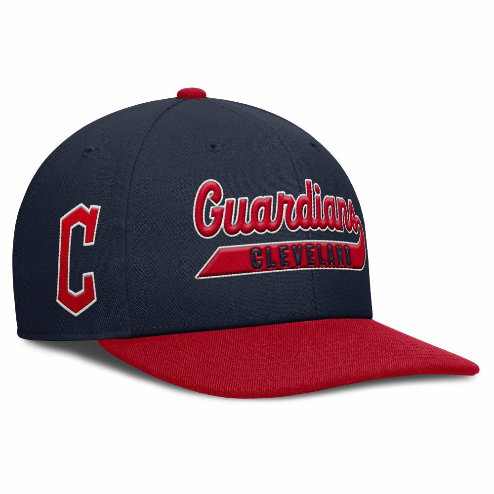 Cleveland Guardians Nike Pro Performance Snapback Hat - Navy/Red - Nike on Sale