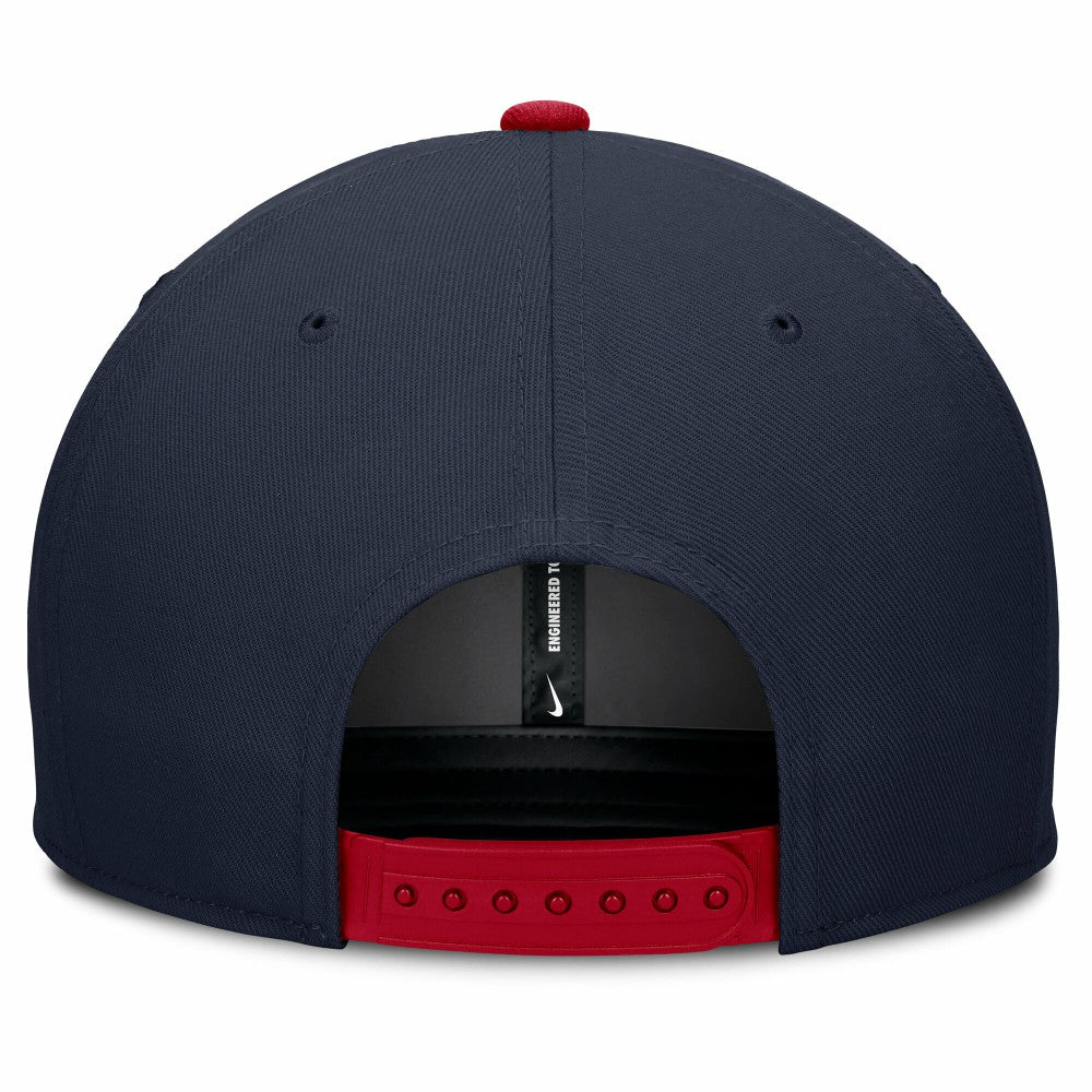 Cleveland Guardians Nike Pro Performance Snapback Hat - Navy/Red - Nike on Sale