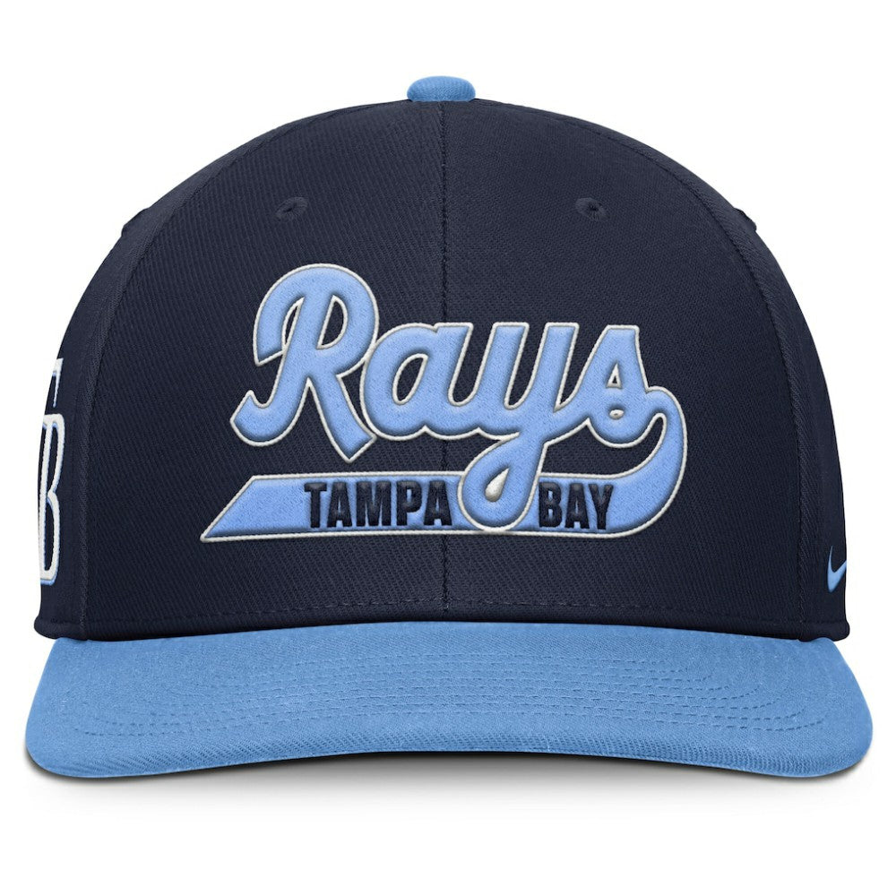 Tampa Bay Rays Nike Pro Performance Snapback Hat - Navy/Light Blue - Nike Lifestyle