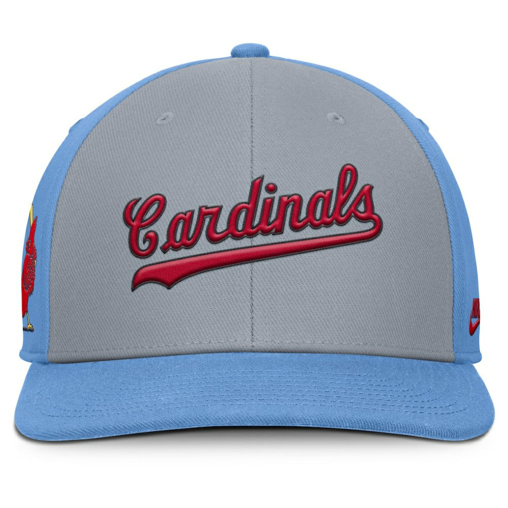 St. Louis Cardinals Nike Pro Performance Snapback Hat - Gray/Light Blue - Nike Sale