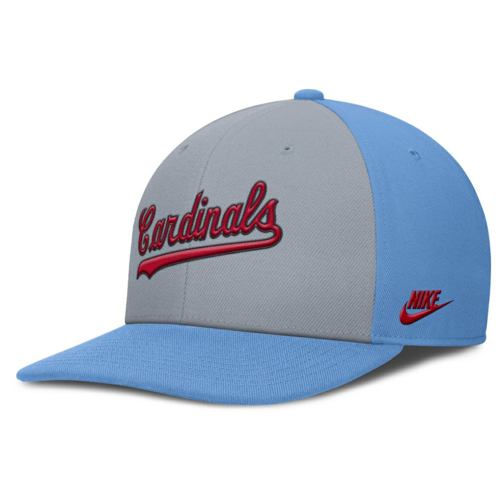 St. Louis Cardinals Nike Pro Performance Snapback Hat - Gray/Light Blue - Nike Sale