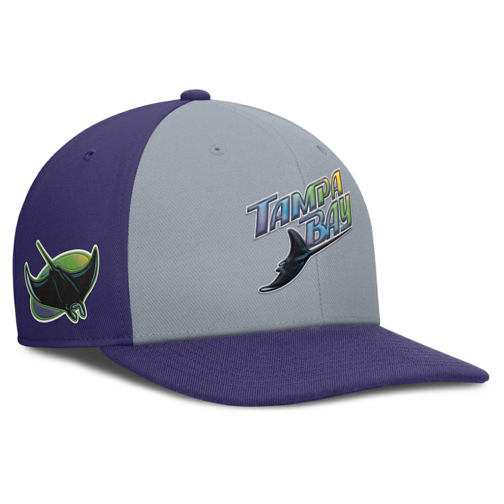 Tampa Bay Rays Nike Pro Performance Snapback Hat - Gray/Purple - Nike Discount