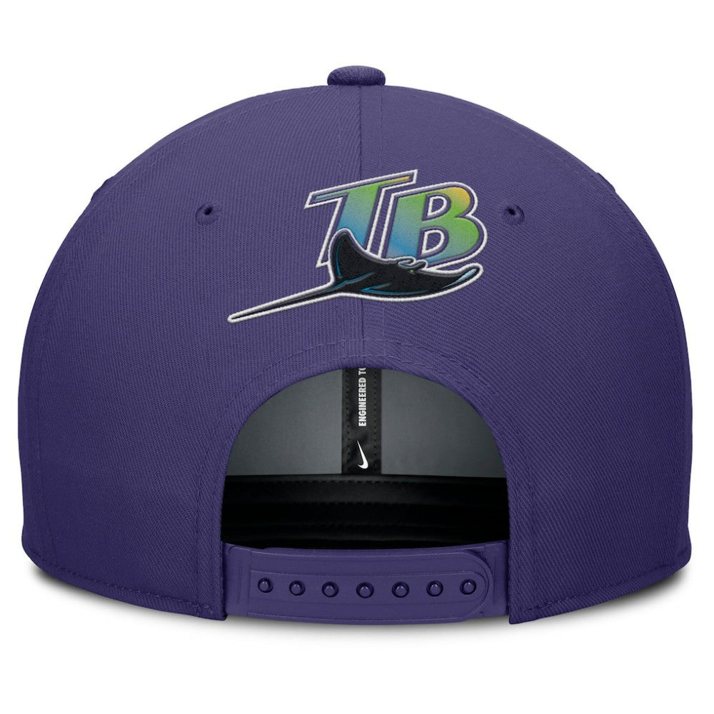 Tampa Bay Rays Nike Pro Performance Snapback Hat - Gray/Purple - Nike Discount