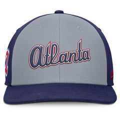 Atlanta Braves Nike Pro Performance Snapback Hat - Gray/Royal - Nike Online
