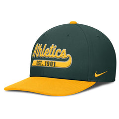 Athletics Nike Pro Performance Snapback Hat - Green/Gold - Nike Sale