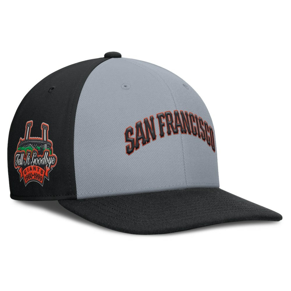 San Francisco Giants Nike Pro Performance Snapback Hat - Gray/Black - Nike Sale