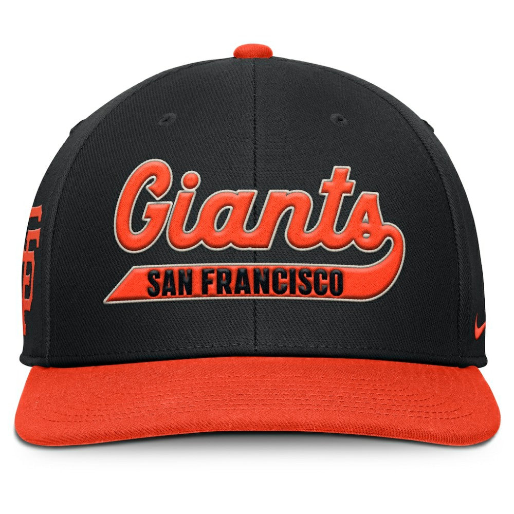 San Francisco Giants Nike Pro Performance Snapback Hat - Black/Orange - Nike Lifestyle