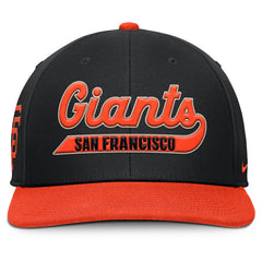 San Francisco Giants Nike Pro Performance Snapback Hat - Black/Orange - Nike Lifestyle