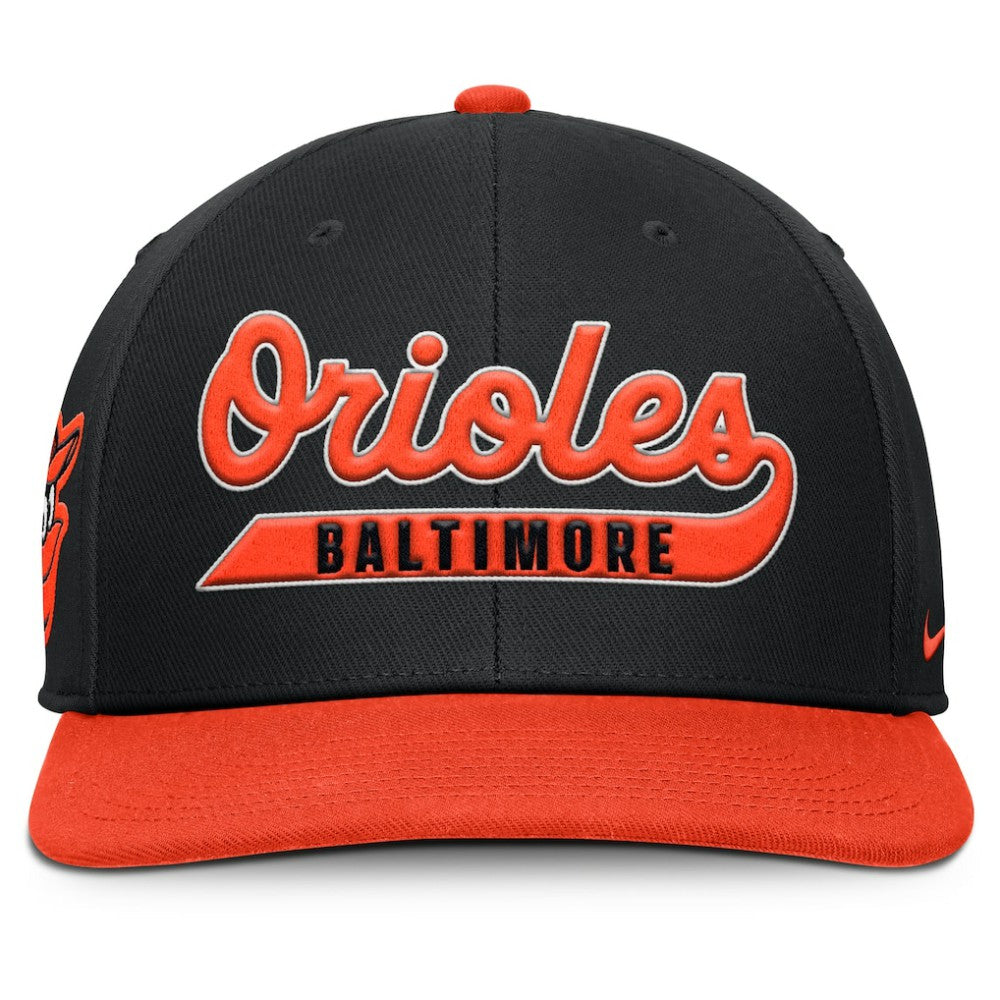 Baltimore Orioles Nike Pro Performance Snapback Hat - Black/Orange - Nike Lifestyle