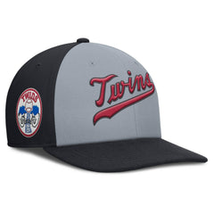 Minnesota Twins Nike Pro Performance Snapback Hat - Gray/Navy - Nike Discount