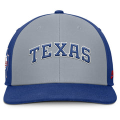 Texas Rangers Nike Pro Performance Snapback Hat - Gray/Royal - Nike Discount