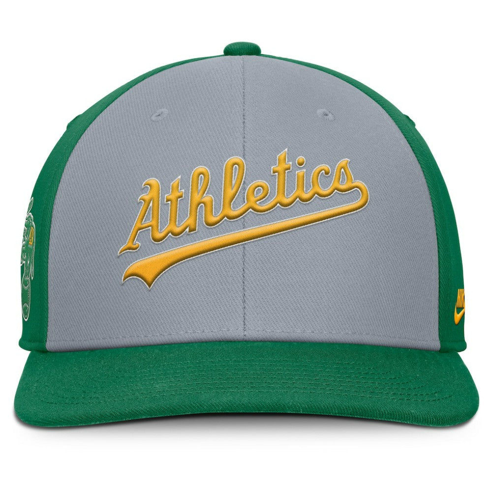 Athletics Nike Pro Performance Snapback Hat - Gray/Green - Nike on Sale