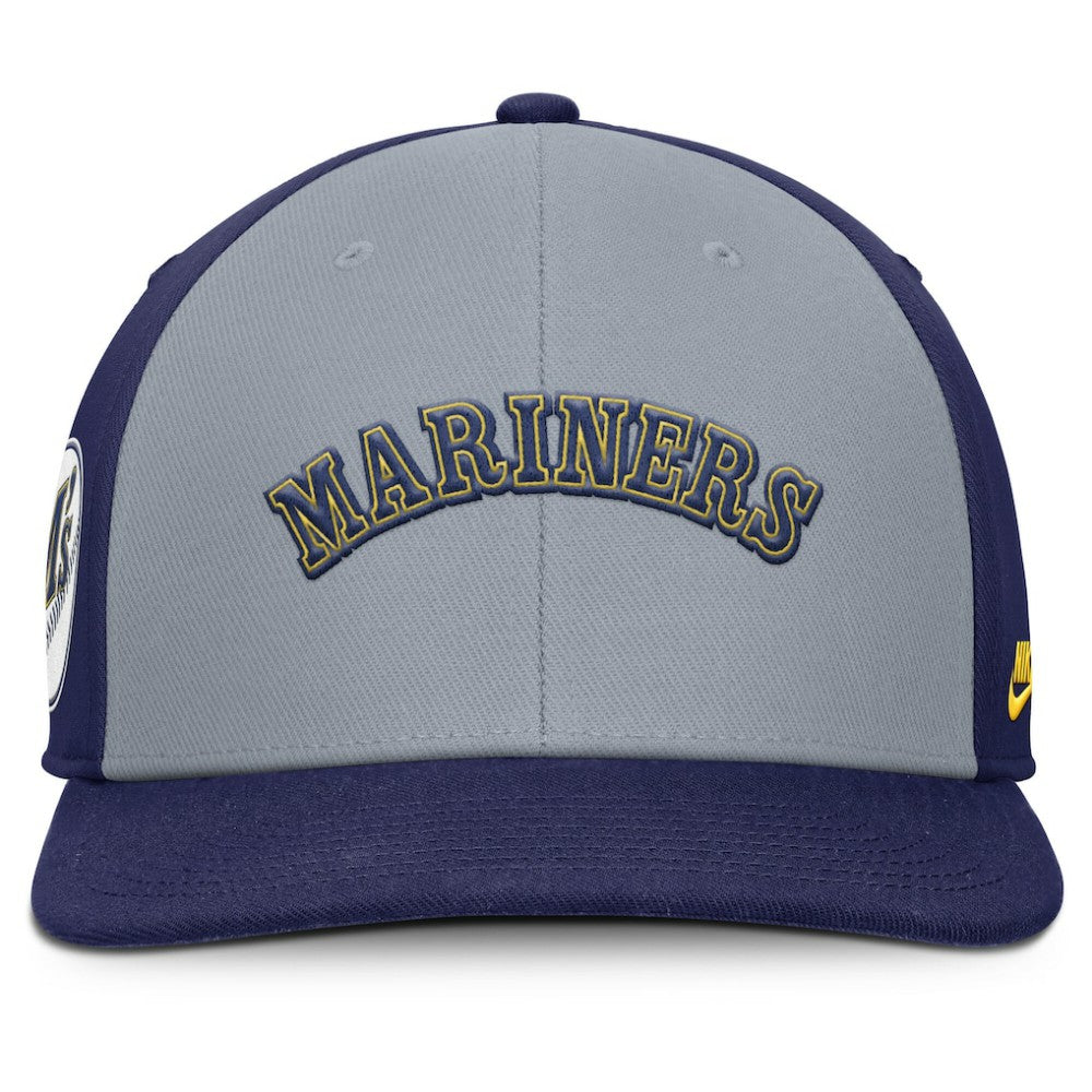 Seattle Mariners Nike Pro Performance Snapback Hat - Gray/Navy - Nike Online