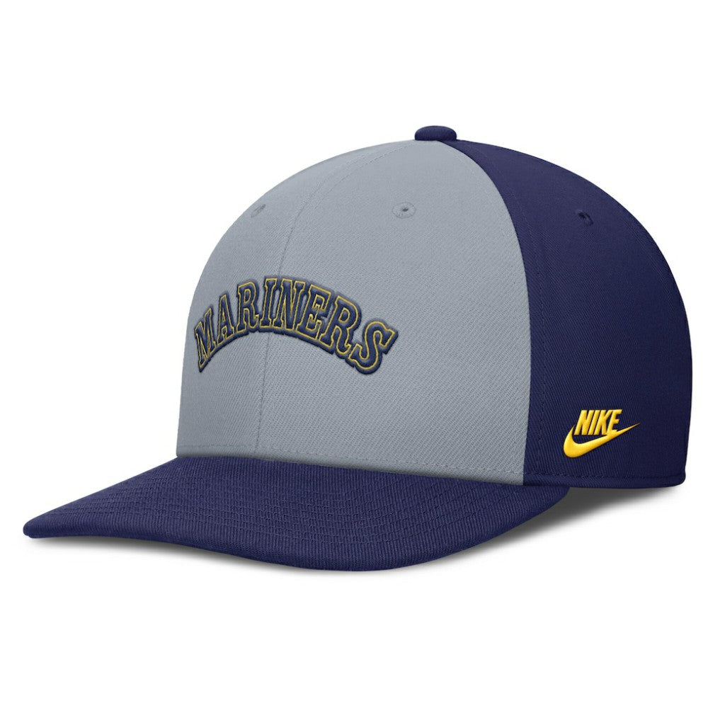 Seattle Mariners Nike Pro Performance Snapback Hat - Gray/Navy - Nike Online