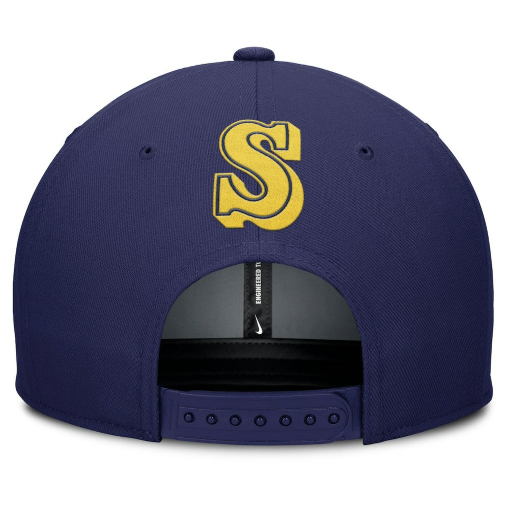 Seattle Mariners Nike Pro Performance Snapback Hat - Gray/Navy - Nike Online