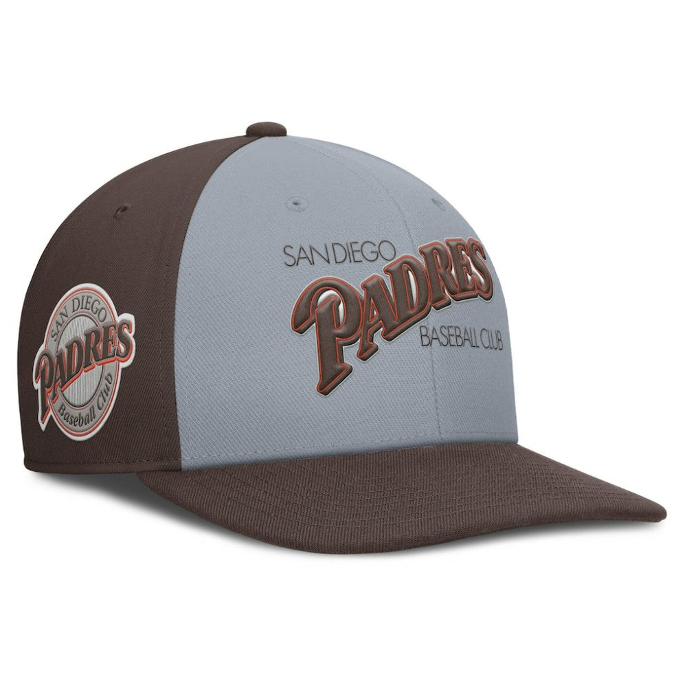 San Diego Padres Nike Pro Performance Snapback Hat - Gray/Brown - Nike Discount