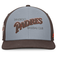 San Diego Padres Nike Pro Performance Snapback Hat - Gray/Brown - Nike Discount