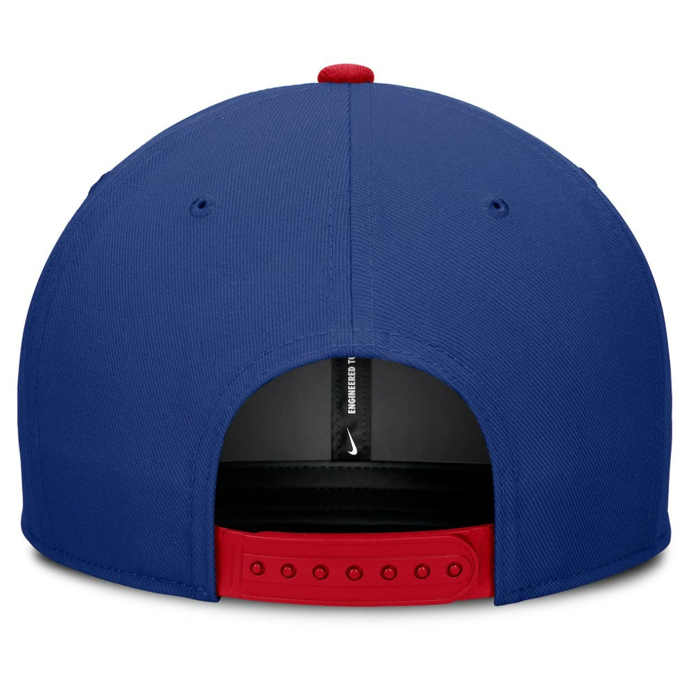 Texas Rangers Nike Pro Performance Snapback Hat - Royal/Red - Nike Lifestyle