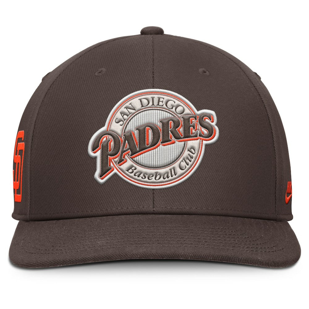 San Diego Padres Nike Pro Performance Snapback Hat - Brown - Nike Online