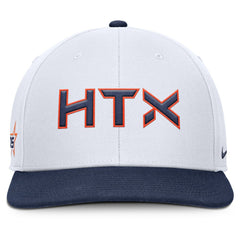 Houston Astros Nike 2025 City Connect Pro Performance Snapback Hat - White/Navy - Nike Lifestyle