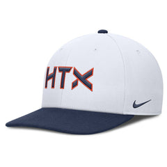 Houston Astros Nike 2025 City Connect Pro Performance Snapback Hat - White/Navy - Nike Lifestyle