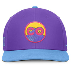 Colorado Rockies Nike 2025 City Connect Pro Performance Snapback Hat - Purple/Light Blue - Nike on Sale