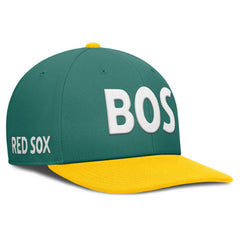 Boston Red Sox Nike 2025 City Connect Pro Performance Snapback Hat - Green/Yellow - Nike Lifestyle