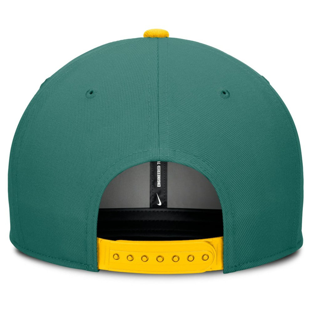 Boston Red Sox Nike 2025 City Connect Pro Performance Snapback Hat - Green/Yellow - Nike Lifestyle
