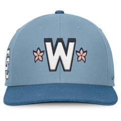 Washington Nationals Nike 2025 City Connect Pro Performance Snapback Hat - Light Blue/Blue - Nike Lifestyle
