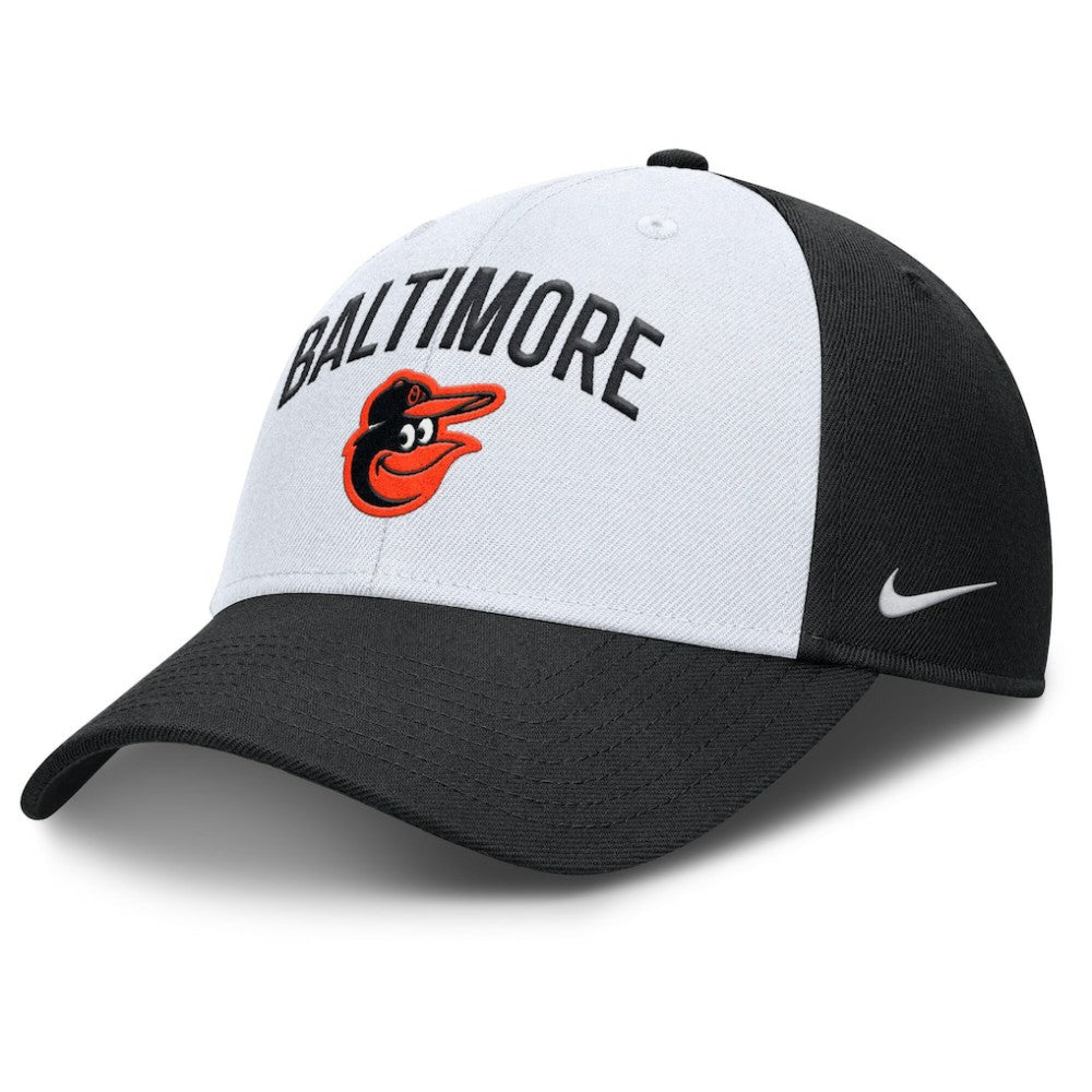 Baltimore Orioles Nike Club Performance Adjustable Hat - White/Black - Nike Discount