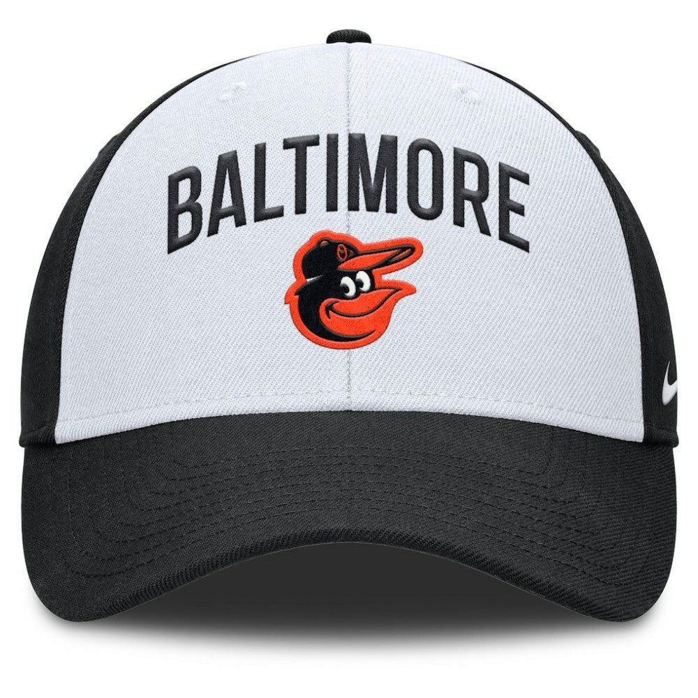 Baltimore Orioles Nike Club Performance Adjustable Hat - White/Black - Nike Discount