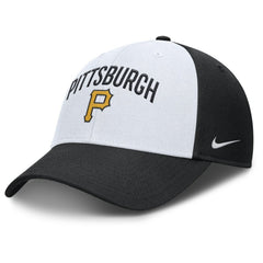 Pittsburgh Pirates Nike Club Performance Adjustable Hat - White/Black - Nike Lifestyle