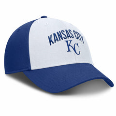 Kansas City Royals Nike Club Performance Adjustable Hat - White/Royal - Nike Discount