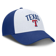 Texas Rangers Nike Club Performance Adjustable Hat - White/Royal - Nike Discount