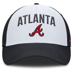 Atlanta Braves Nike Club Performance Adjustable Hat - White/Navy - Nike Discount