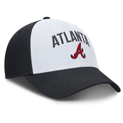Atlanta Braves Nike Club Performance Adjustable Hat - White/Navy - Nike Discount
